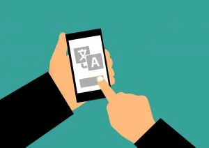 Translation app image.