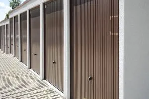 Garage doors.