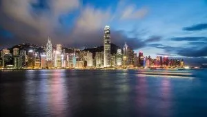 Hong Kong at night