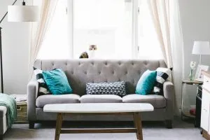 A living room sofa.