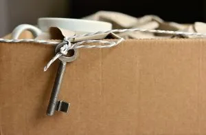 box with a key