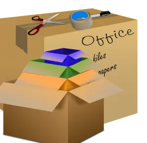 labeled moving boxes