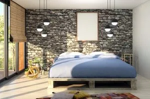 mattress on a bed