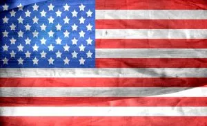 The American flag.
