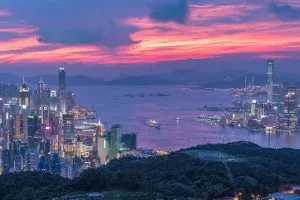 Victoria Harbor in Hong Kong