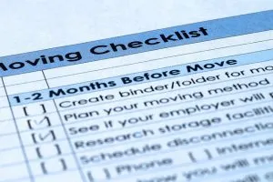 A checklist will help you organize your expenses.
