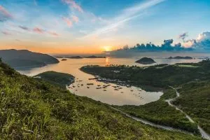 Island off the coast of Hong Kong.