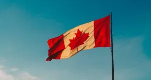 A Canadian flag