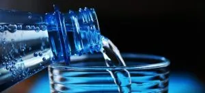 water in the bottle