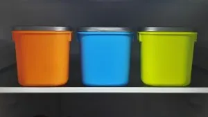 plastic bins