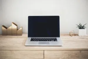 An opened laptop