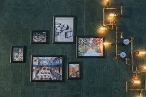 Photographs on the wall