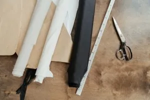 Rolls of paper of different colors