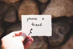 A note: phone a friend