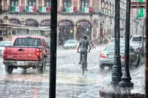 bad weather conditions in a city