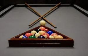 Pool table and balls