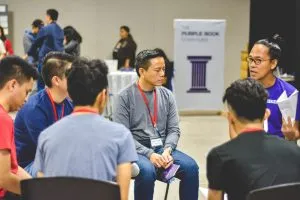 people talking