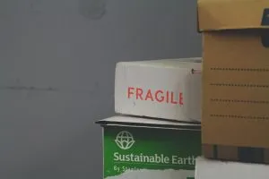 boxes in the corner