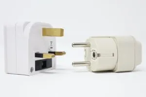 two power adapters