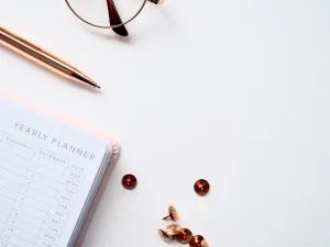 white planner