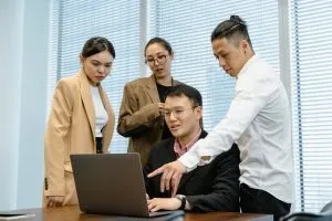 people on a meeting
