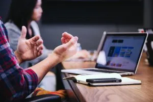 people during the meeting