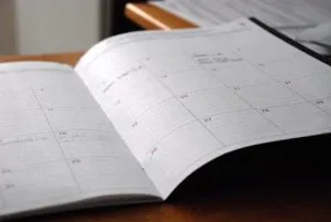 a calendar - stay focused and organized while moving