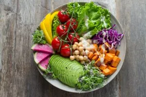 a bowl of vegetables
