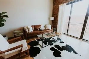 leather couch