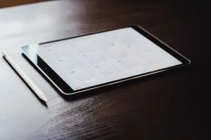 a table on the table
