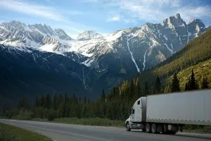 a truck on the road - ship furniture or buy new