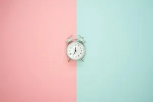 a clock on the wall - downsizing when moving house