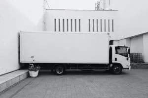 a parked truck