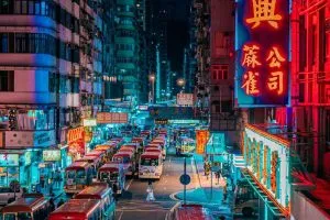 buses on the street