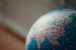one part of the globe