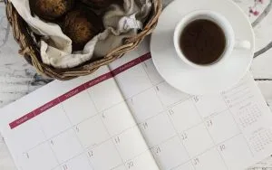 coffee on the calendar