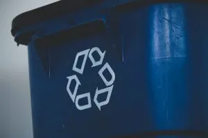 blue container