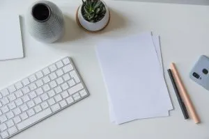 papers on the table