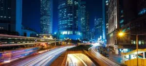 hong kong at night