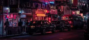 hong kong night street