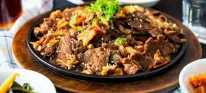 Chinese meal served in one the best restaurants in Hong Kong