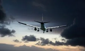 airplane in the air