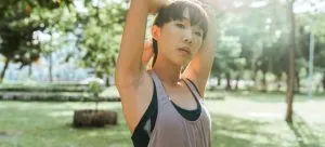 Woman enjoying the parks in one of the best Hong Kong neighborhoods for newcomers