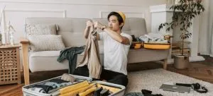 Man packing
