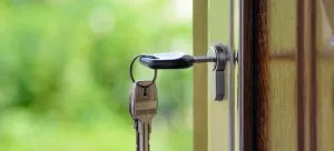 A key inside a door