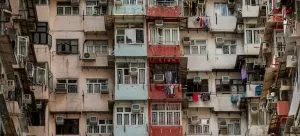 a building with multiple terraces