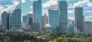 tall buildings in the city