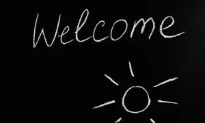 Picture of a welcome sign