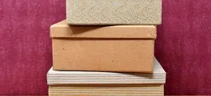 Picture of stacked cardboard boxes