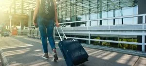 person with a suitcase